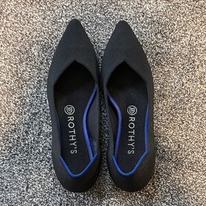 Rothy's Black and Blue Women's Flats